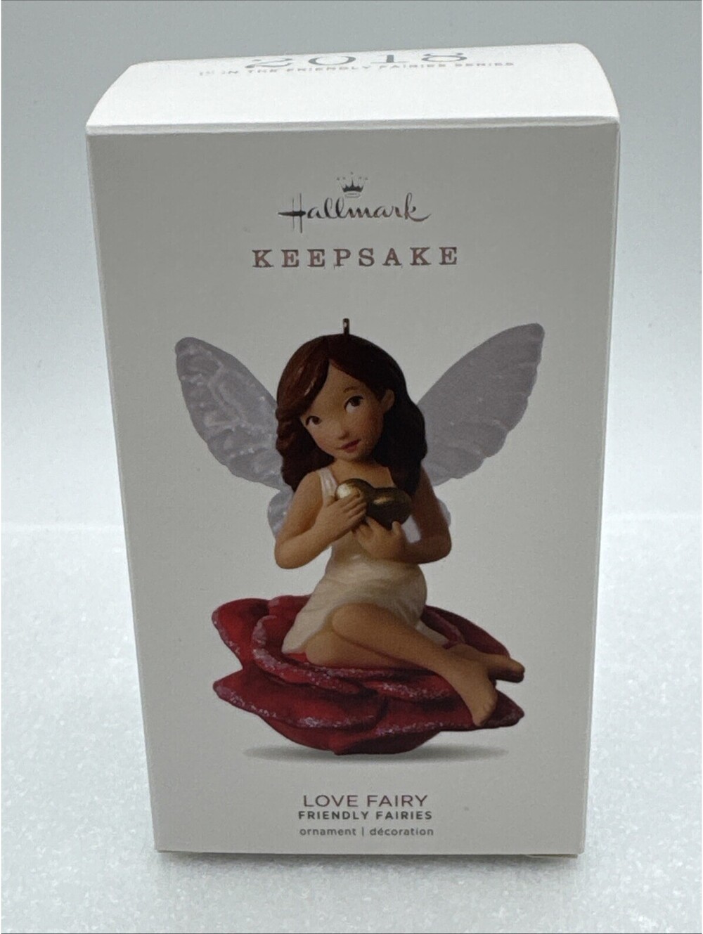 2018 Hallmark “Love Fairy” #1 In Friendly Faires Series Keepsake Ornament Rose